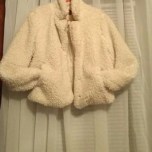 Off white teddy bear fur